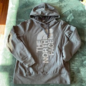North face grey sweatshirt size medium femmes